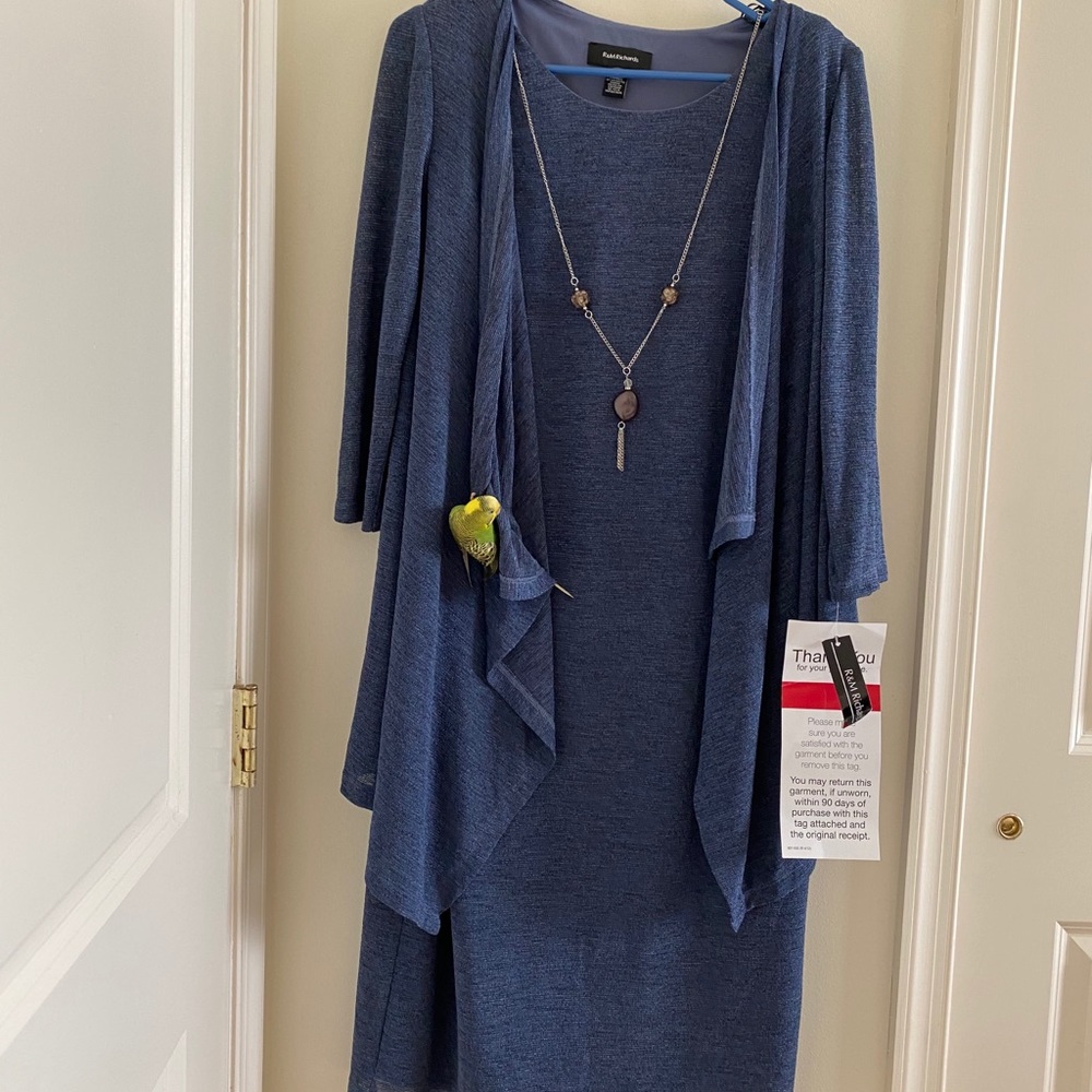 Women”s R&M Evening Dress W/ Jacket And Necklace